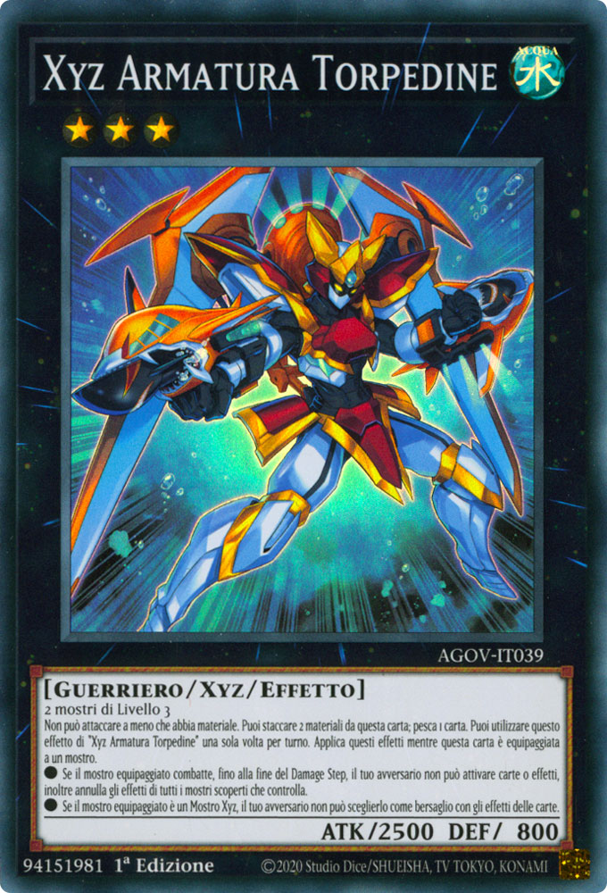 AGOV-IT039 Xyz Armatura Torpedine Super Rara 1a Edizione (IT) -NEAR MINT-