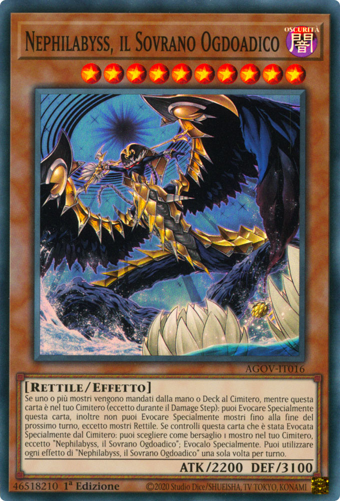 AGOV-IT016 Nephilabyss, il Sovrano Ogdoadico Super Rara 1a Edizione (IT) -NEAR MINT-