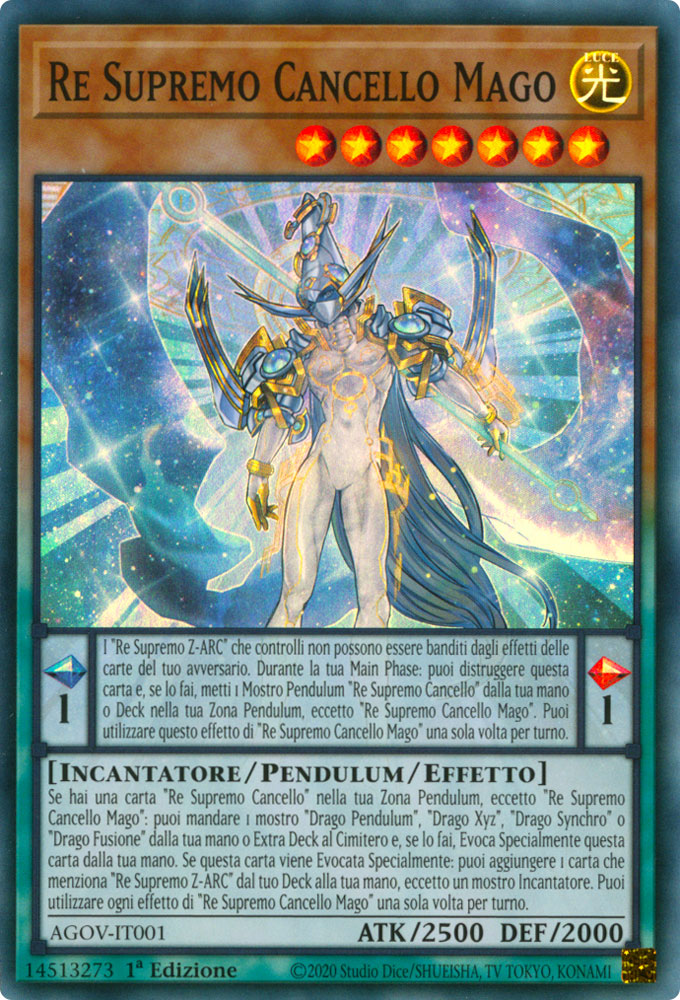 AGOV-IT001 Re Supremo Cancello Mago Super Rara 1a Edizione (IT) -NEAR MINT-