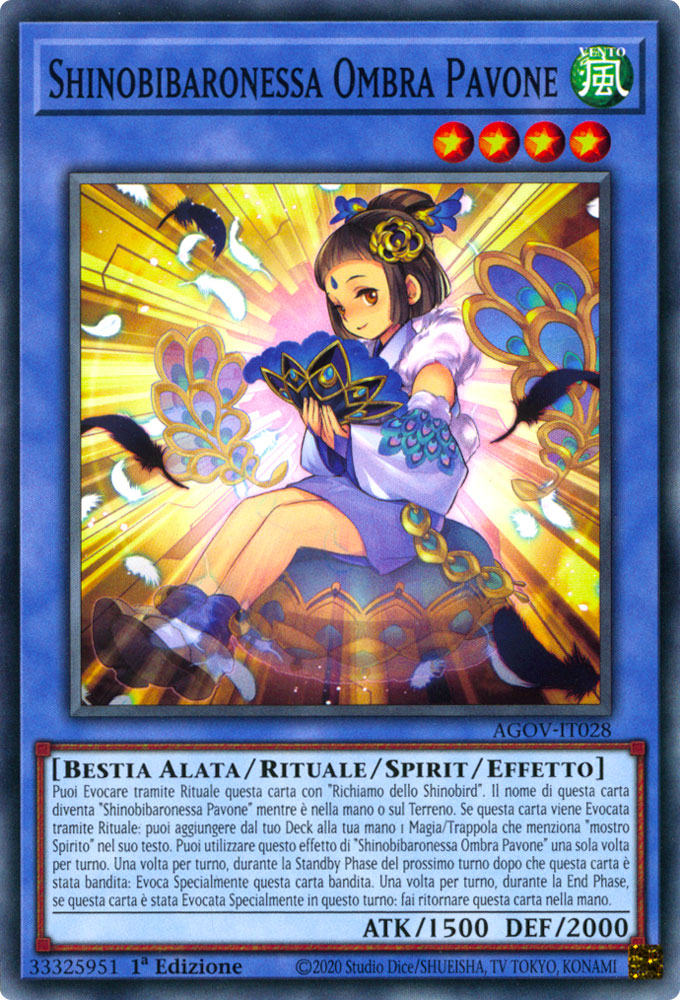 AGOV-IT028 Shinobibaronessa Ombra Pavone Comune 1a Edizione (IT) -NEAR MINT-