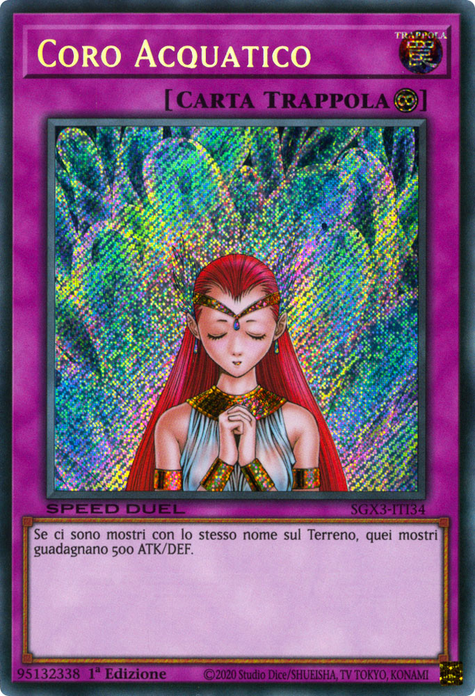 SGX3-ITI34 Coro Acquatico Rara Segreta 1a Edizione (IT) -NEAR MINT-