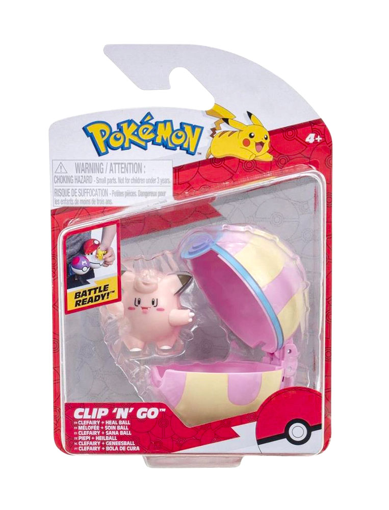 Clip 'N' Go Clefairy + Heal Ball (Cura Ball) (EN)