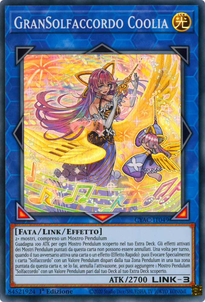 CYAC-IT049 GranSolfaccordo Coolia Super Rara 1a Edizione (IT) -NEAR MINT-