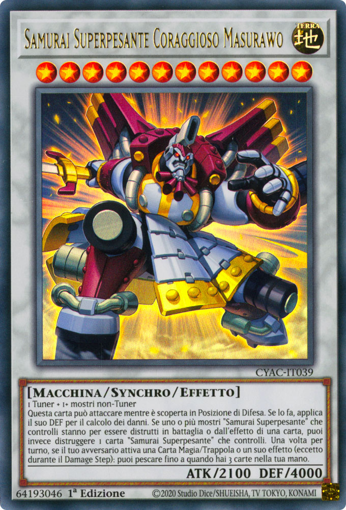 CYAC-IT039 Samurai Superpesante Coraggioso Masurawo Ultra rara 1a Edizione (IT) -NEAR MINT-