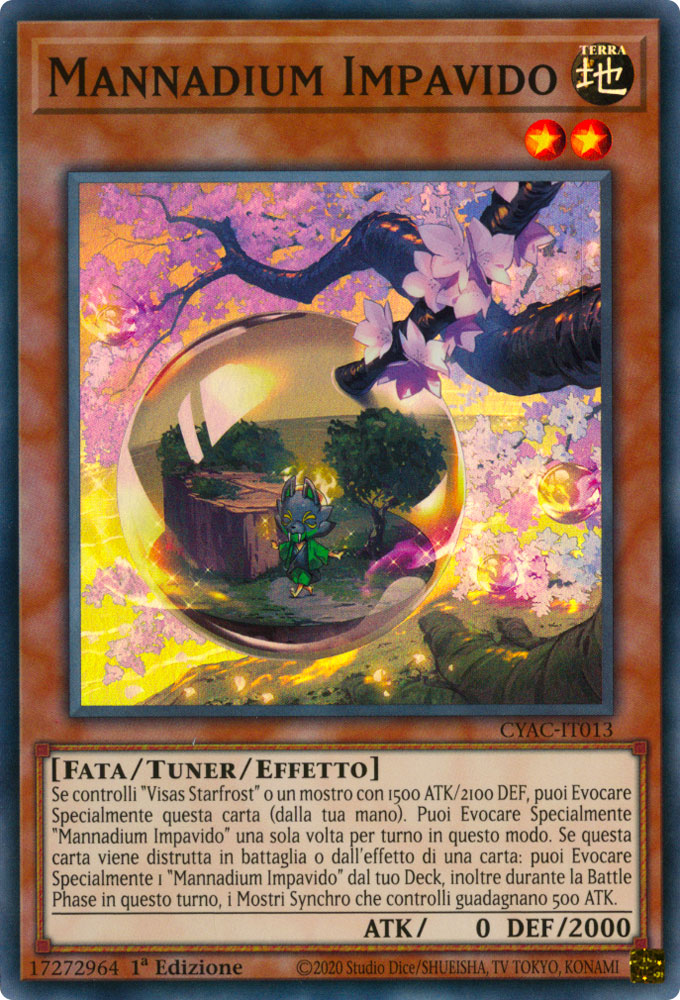 CYAC-IT013 Mannadium Impavido Super Rara 1a Edizione (IT) -NEAR MINT-