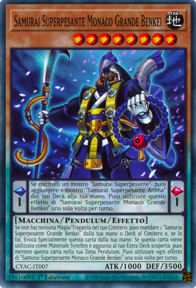 CYAC-IT007 Samurai Superpesante Monaco Grande Benkei Comune 1a Edizione (IT) -NEAR MINT-