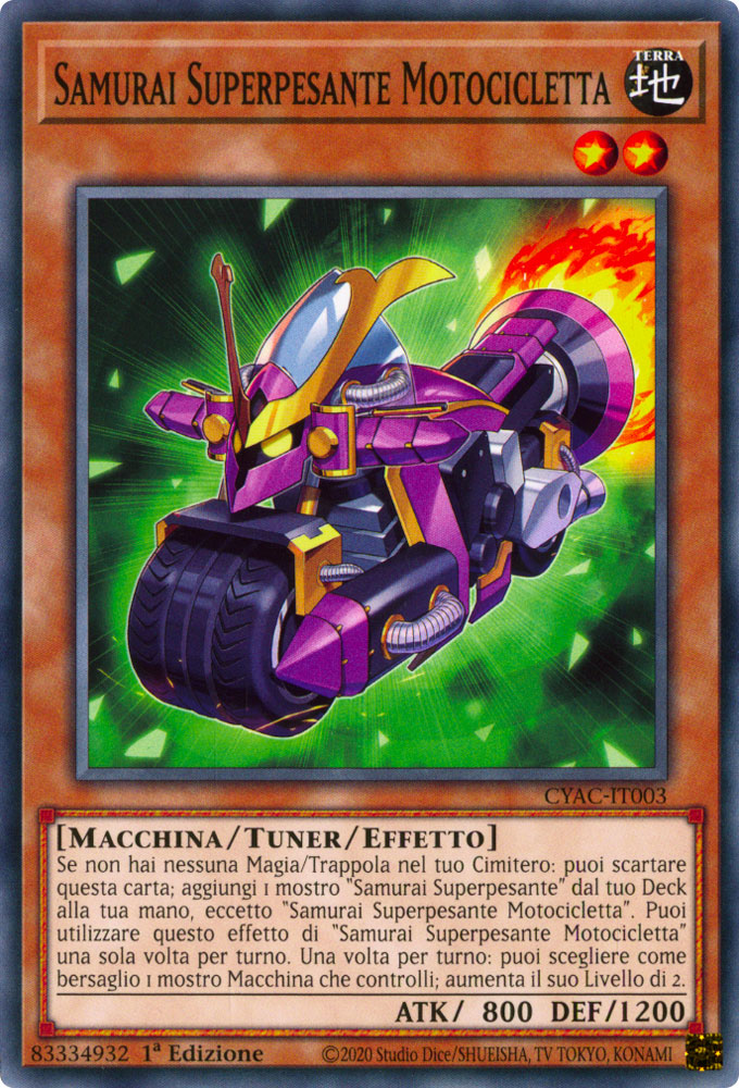 CYAC-IT003 Samurai Superpesante Motocicletta Comune 1a Edizione (IT) -NEAR MINT-