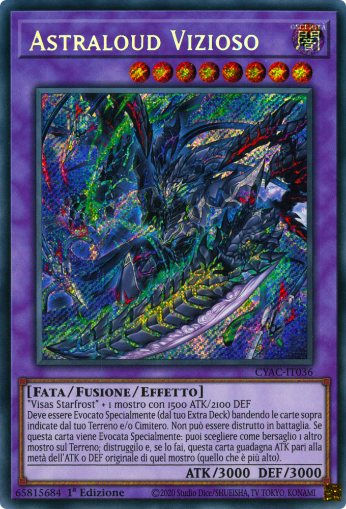 CYAC-IT036 Astraloud Vizioso Rara Segreta 1a Edizione (IT) -NEAR MINT-