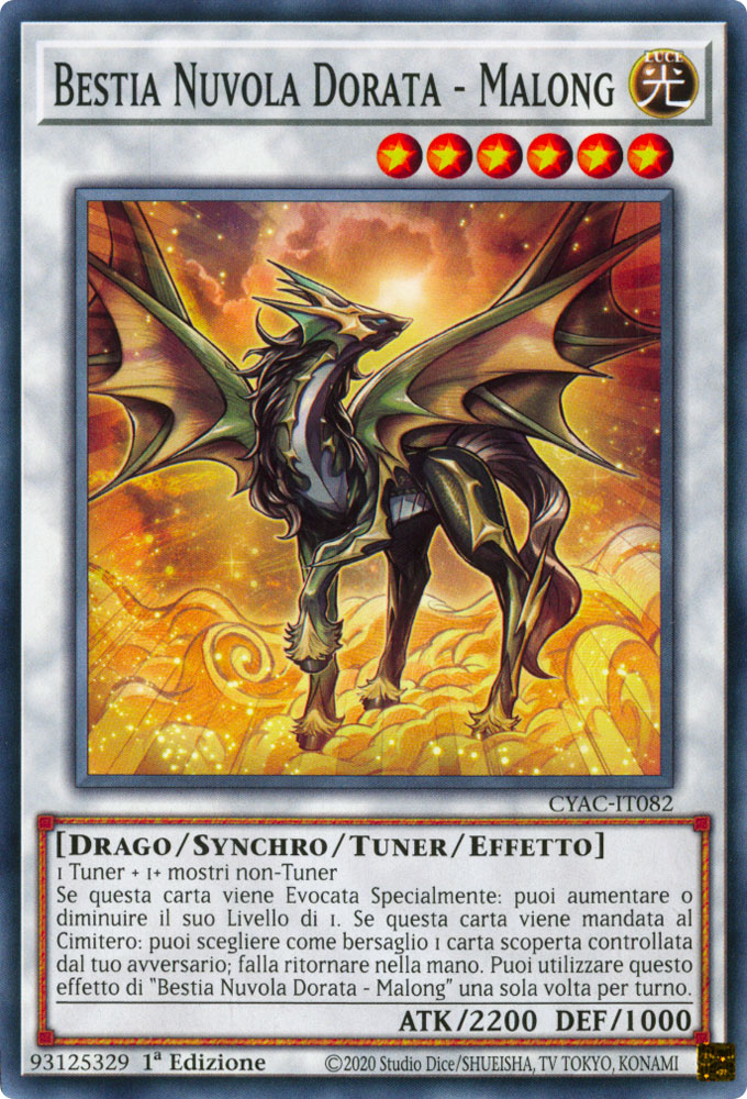 CYAC-IT082 Bestia Nuvola Dorata - Malong Comune 1a Edizione (IT) -NEAR MINT-