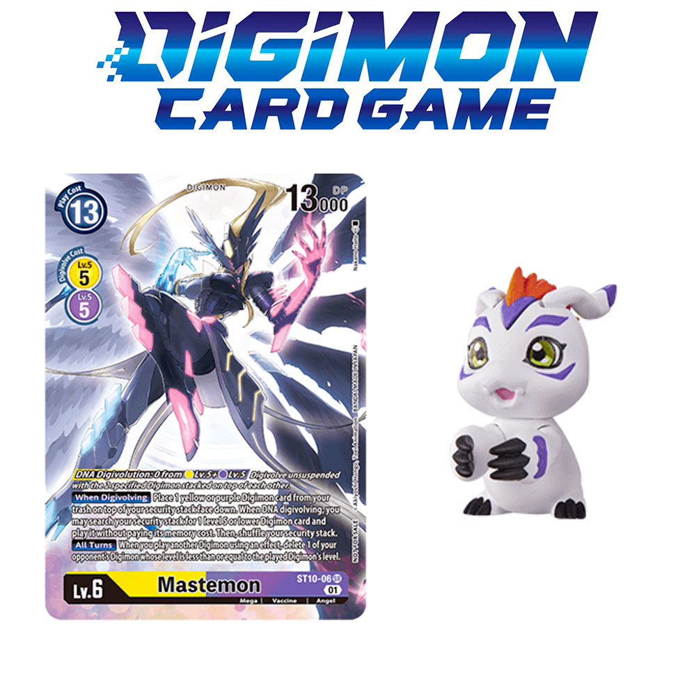 Adventure Box Limited Edition Alternate Art Promo Mastemon + figure Gomamon (EN)