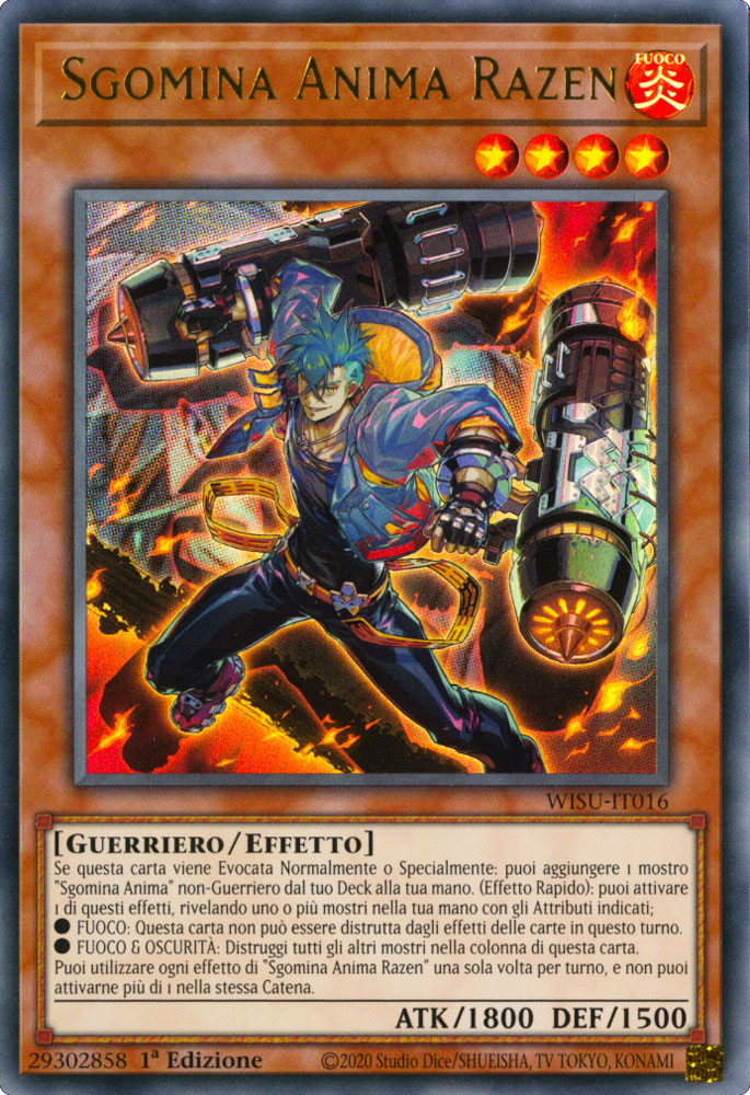 WISU-IT016 Sgomina Anima Razen Ultra Rara 1a Edizione (IT) -NEAR MINT-