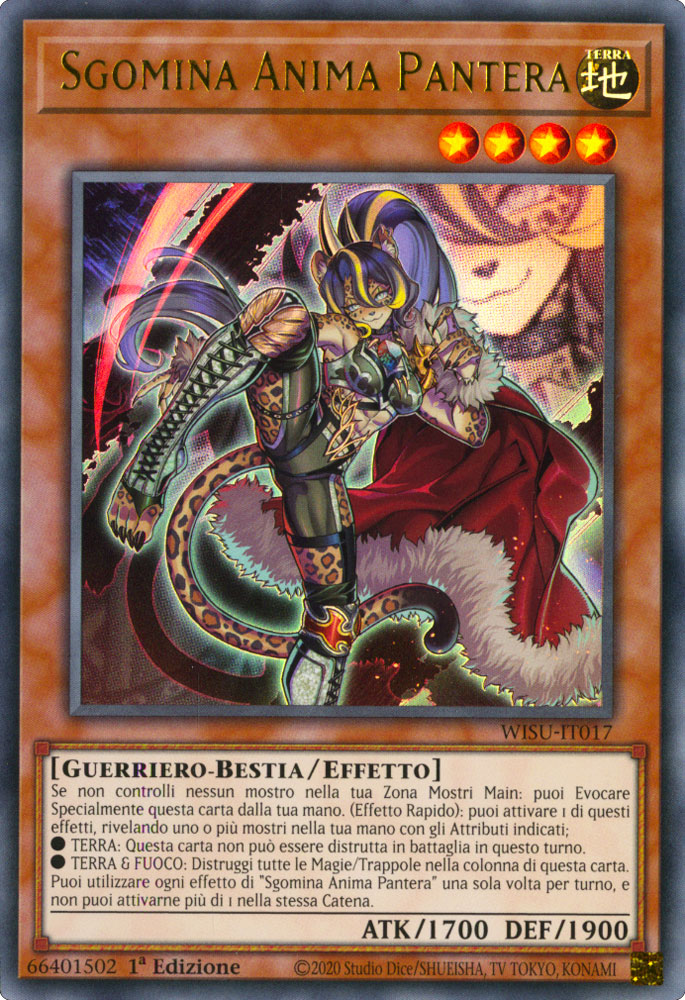 WISU-IT017 Sgomina Anima Pantera Ultra Rara 1a Edizione (IT) -NEAR MINT-
