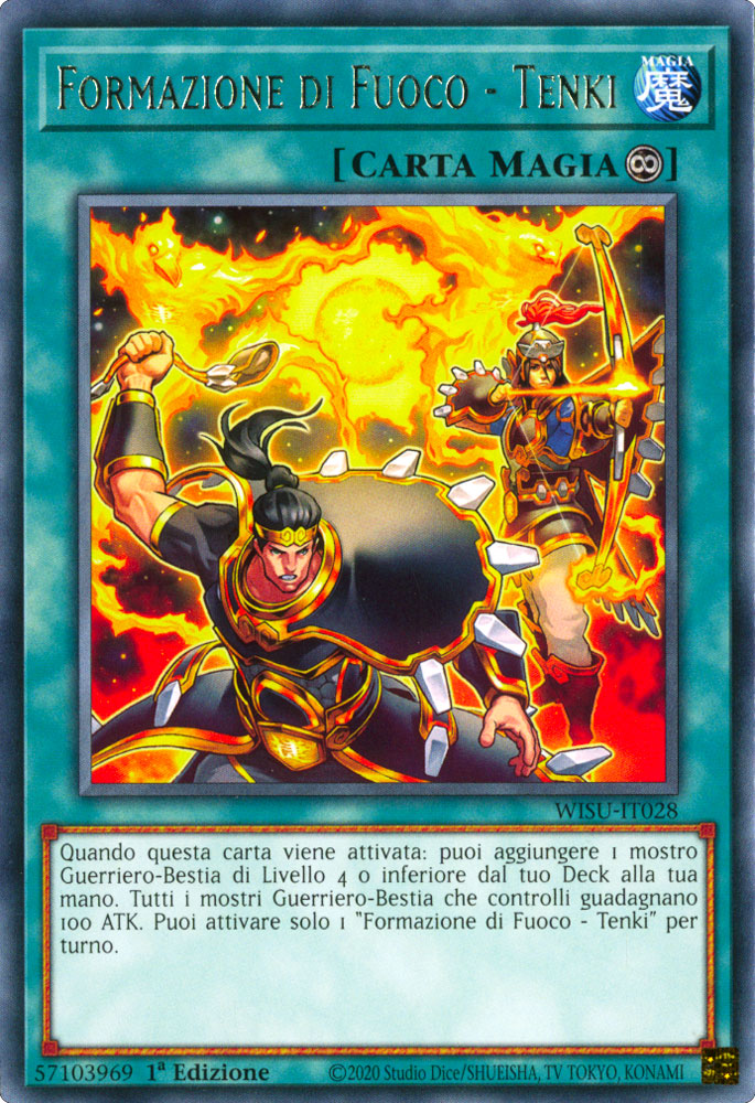 WISU-IT028 Formazione di Fuoco - Tenki Rara 1a Edizione (IT) -NEAR MINT-