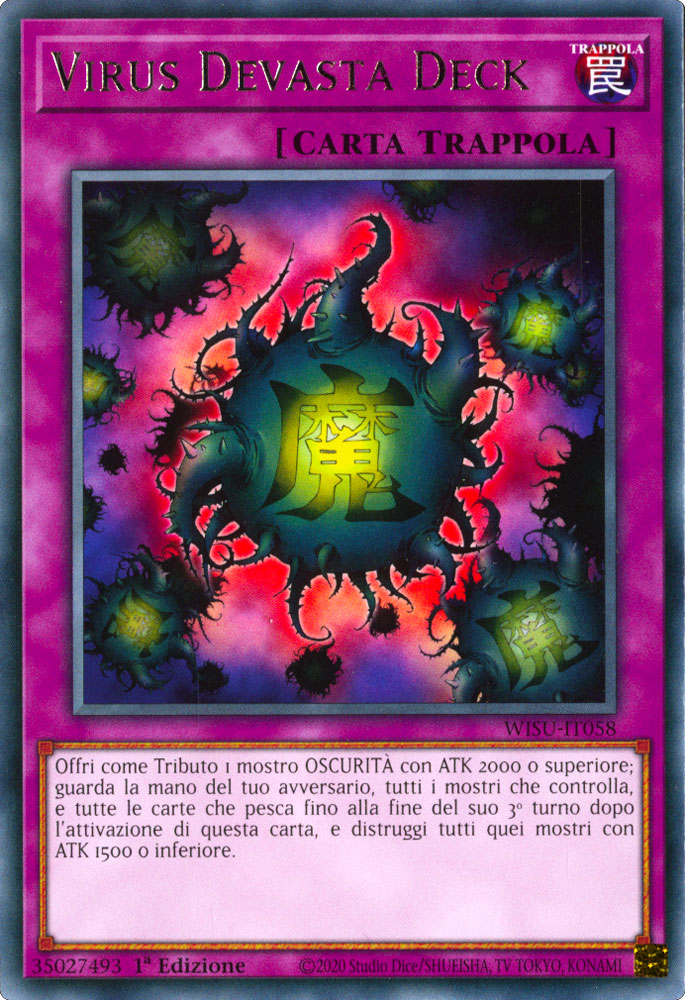 WISU-IT058 Virus Devasta Deck Rara 1a Edizione (IT) -NEAR MINT-