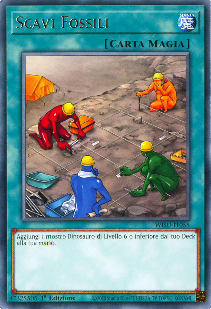 WISU-IT055 Scavi Fossili Rara 1a Edizione (IT) -NEAR MINT-