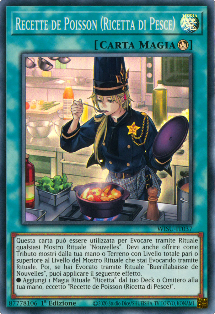 WISU-IT037 Recette de Poisson (Ricetta di Pesce) Super Rara 1a Edizione (IT) -NEAR MINT-