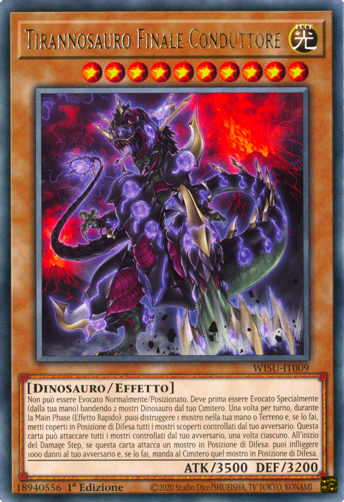 WISU-IT009 Tirannosauro Finale Conduttore Rara 1a Edizione (IT) -NEAR MINT-