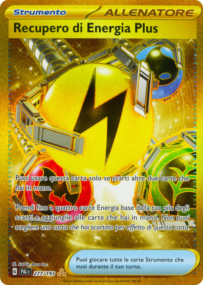 277 / 193 Recupero di Energia Plus Rara Segreta Gold foil (IT) -NEAR MINT-
