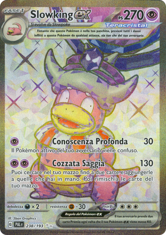238 / 193 Slowking ex Rara Segreta foil (IT) -NEAR MINT-