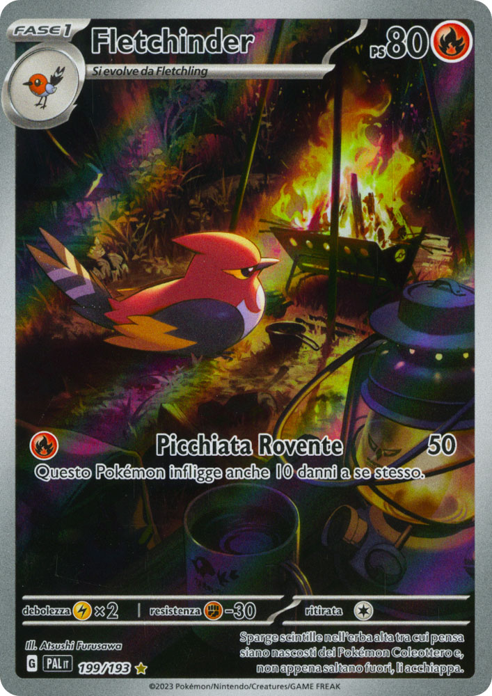 199 / 193 Fletchinder Rara Segreta foil (IT) -NEAR MINT-