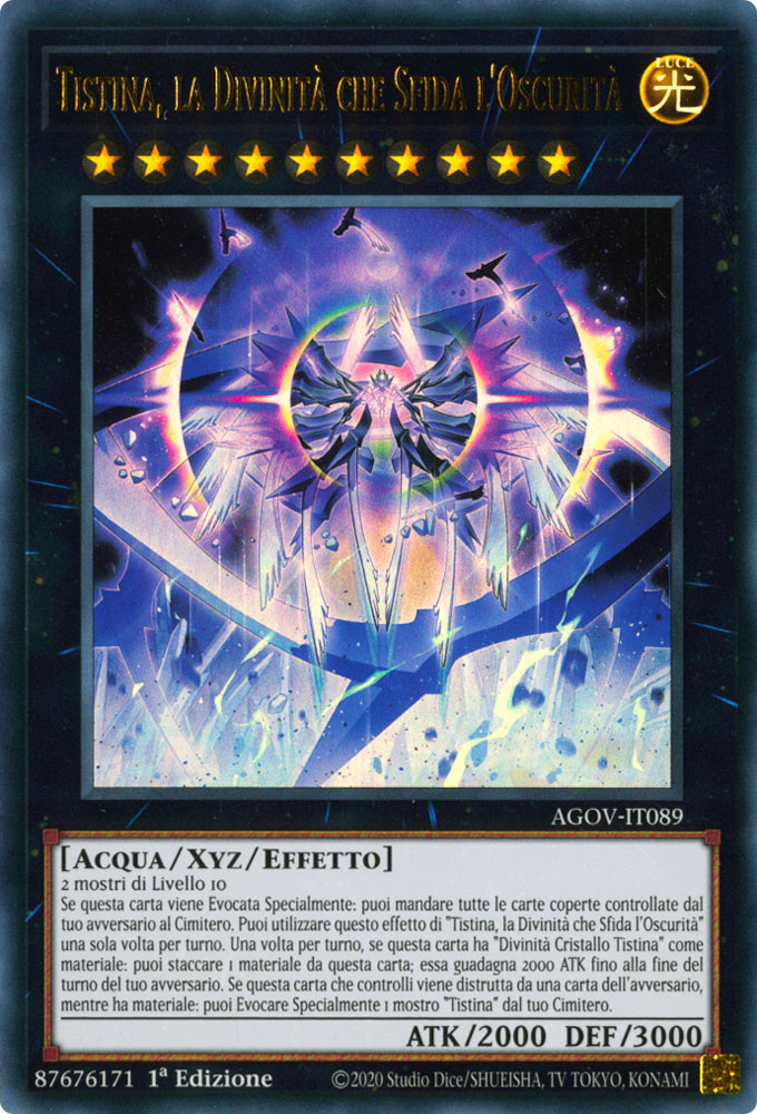 AGOV-IT089 Tistina, la Divinita' che Sfida l'Oscurita' Ultra Rara 1a Edizione (IT) -NEAR MINT-