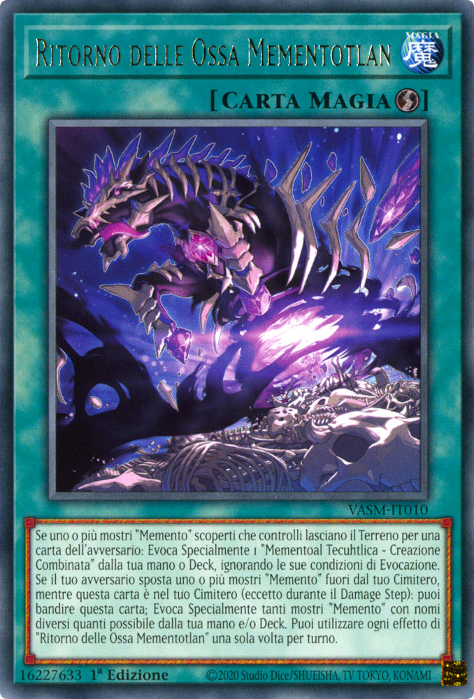 VASM-IT010 Ritorno delle Ossa Mementotlan Rara 1a Edizione (IT) -NEAR MINT-