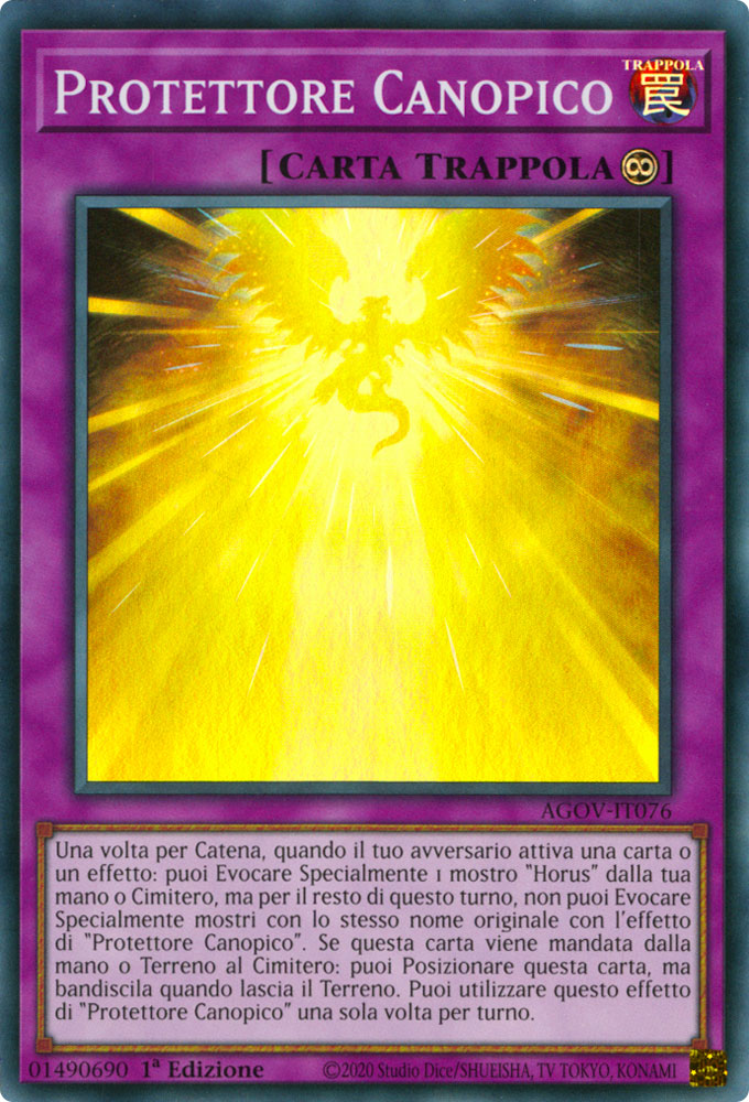 AGOV-IT076 Protettore Canopico Super Rara 1a Edizione (IT) -NEAR MINT-