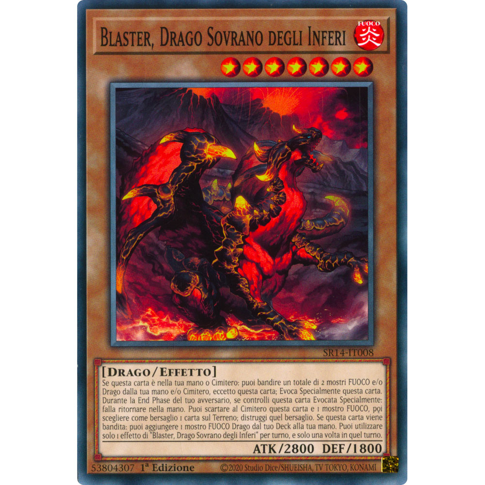 SR14-IT008 Blaster, Drago Sovrano degli Inferi Comune 1a Edizione (IT) -NEAR MINT-