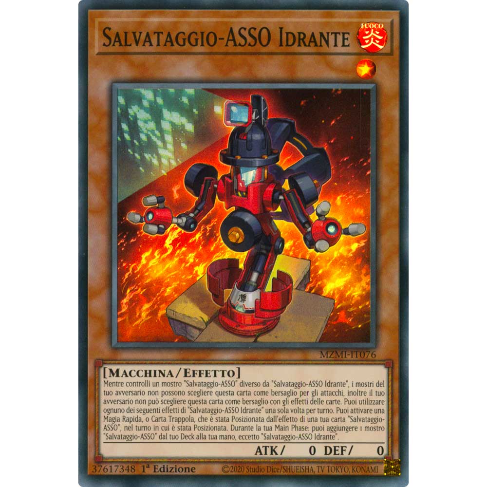 MZMI-IT076 Salvataggio-ASSO Idrante Super Rara 1a Edizione (IT) -NEAR MINT-