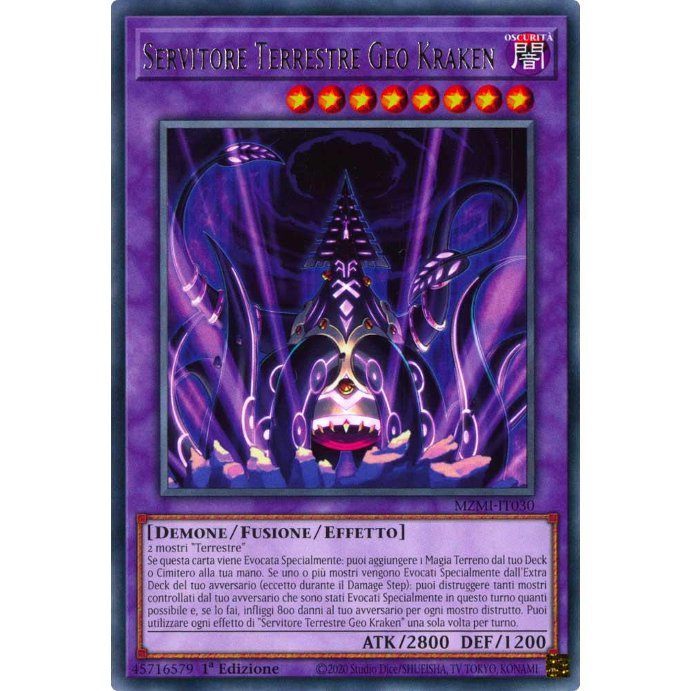 MZMI-IT030 Servitore Terrestre Geo Kraken Rara 1a Edizione (IT) -NEAR MINT-