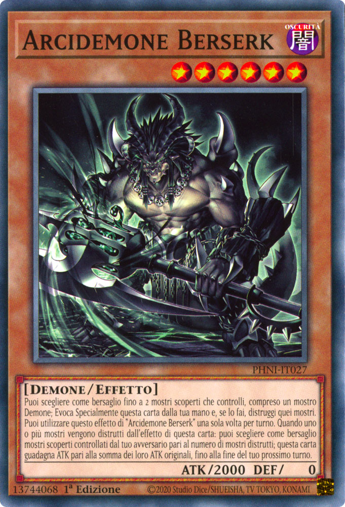 PHNI-IT027 Arcidemone Berserk Comune 1a Edizione (IT) -NEAR MINT-