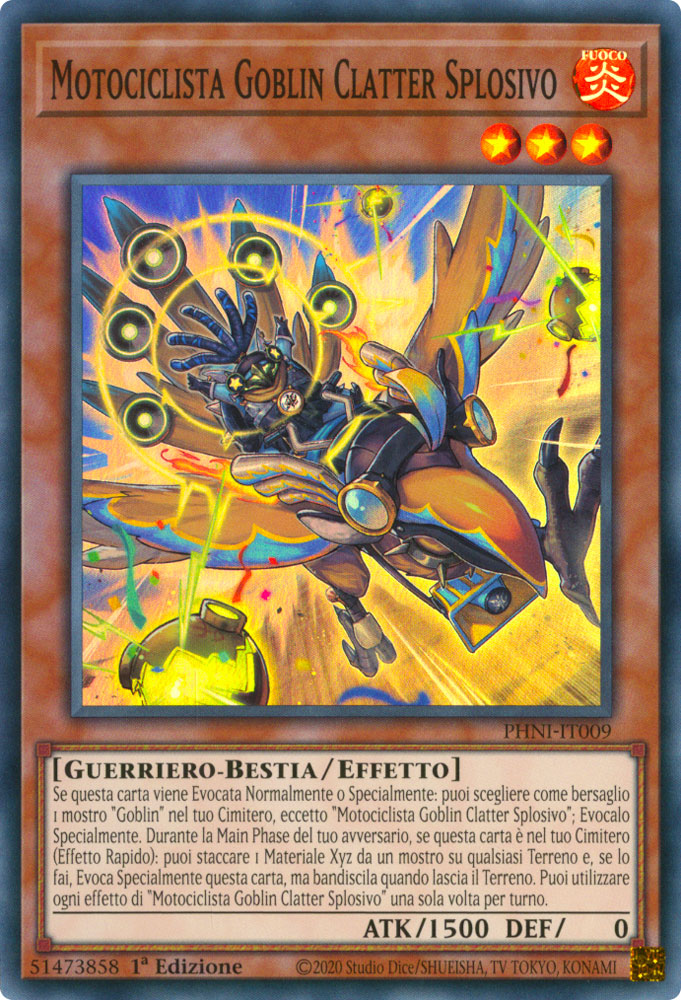 PHNI-IT009 Motociclista Goblin Clatter Splosivo Super Rara 1a Edizione (IT) -NEAR MINT-