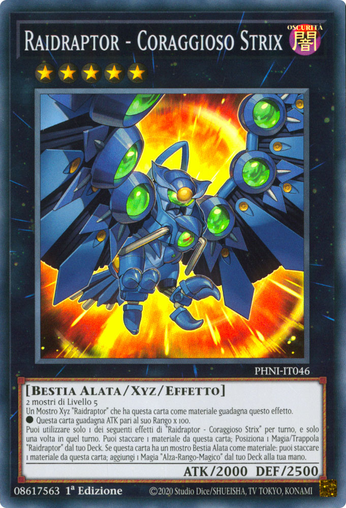 PHNI-IT046 Raidraptor - Coraggioso Strix Super Rara 1a Edizione (IT) -NEAR MINT-