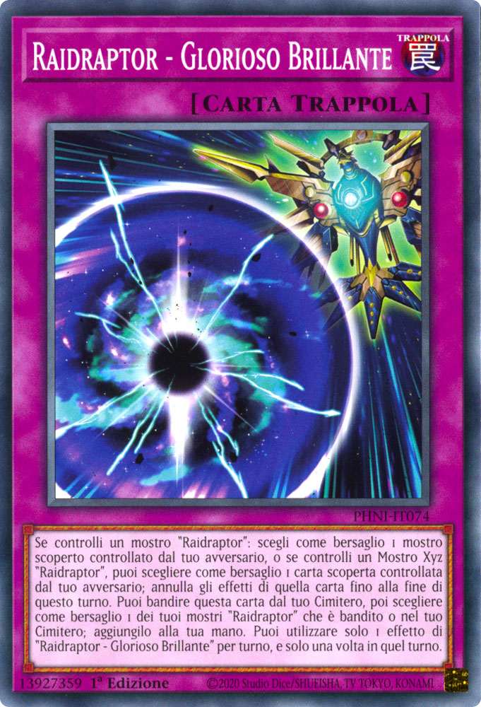 PHNI-IT074 Raidraptor - Glorioso Brillante Comune 1a Edizione (IT) -NEAR MINT-