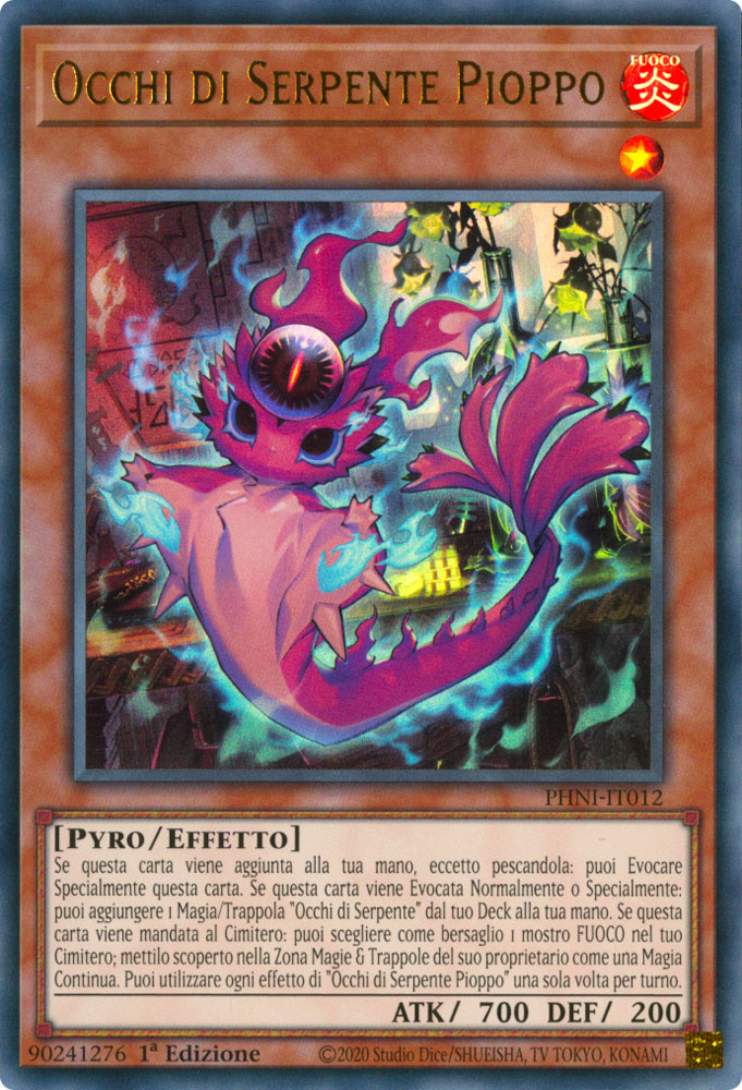 PHNI-IT012 Occhi di Serpente Pioppo Ultra Rara 1a Edizione (IT) -NEAR MINT-