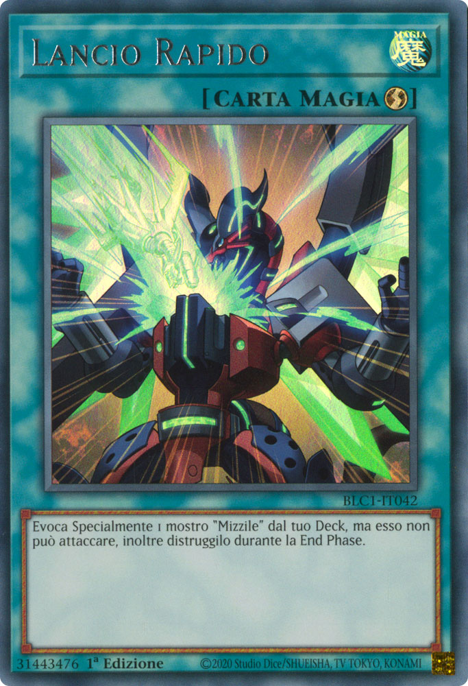BLC1-IT042 Lancio Rapido (SILVER) Ultra Rara 1a Edizione (IT) -NEAR MINT-