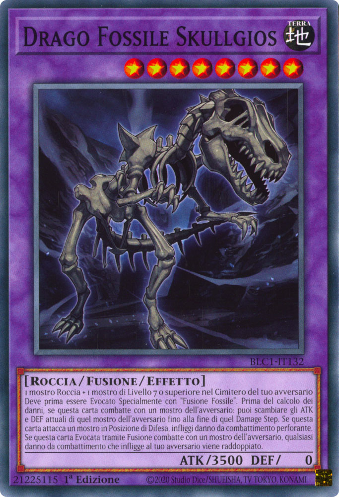 BLC1-IT132 Drago Fossile Skullgios Comune 1a Edizione (IT) -NEAR MINT-