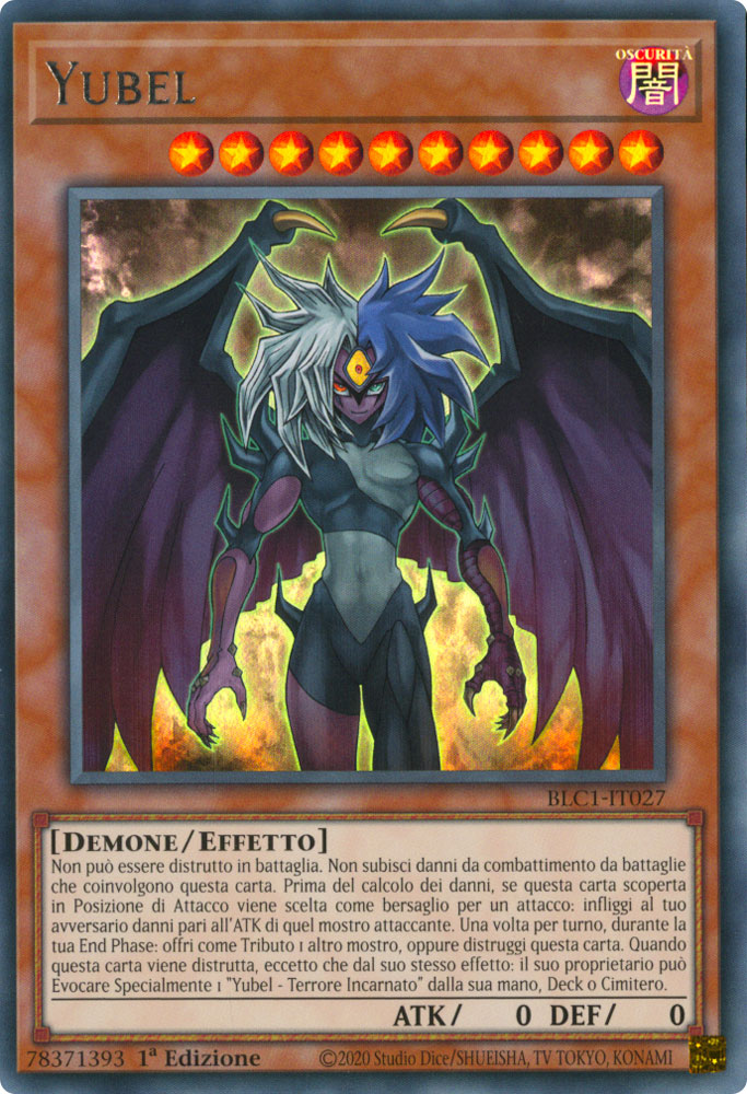 BLC1-IT027 Yubel (SILVER) Ultra Rara 1a Edizione (IT) -NEAR MINT-
