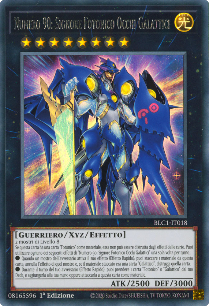 BLC1-IT018 Numero 90: Signore Fotonico Occhi Galattici (SILVER) Ultra Rara 1a Edizione (IT) -NEAR MINT-