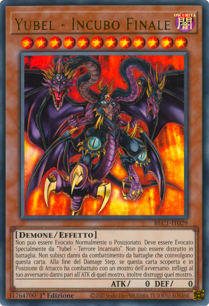 BLC1-IT029 Yubel - Incubo Finale Ultra Rara 1a Edizione (IT) -NEAR MINT-