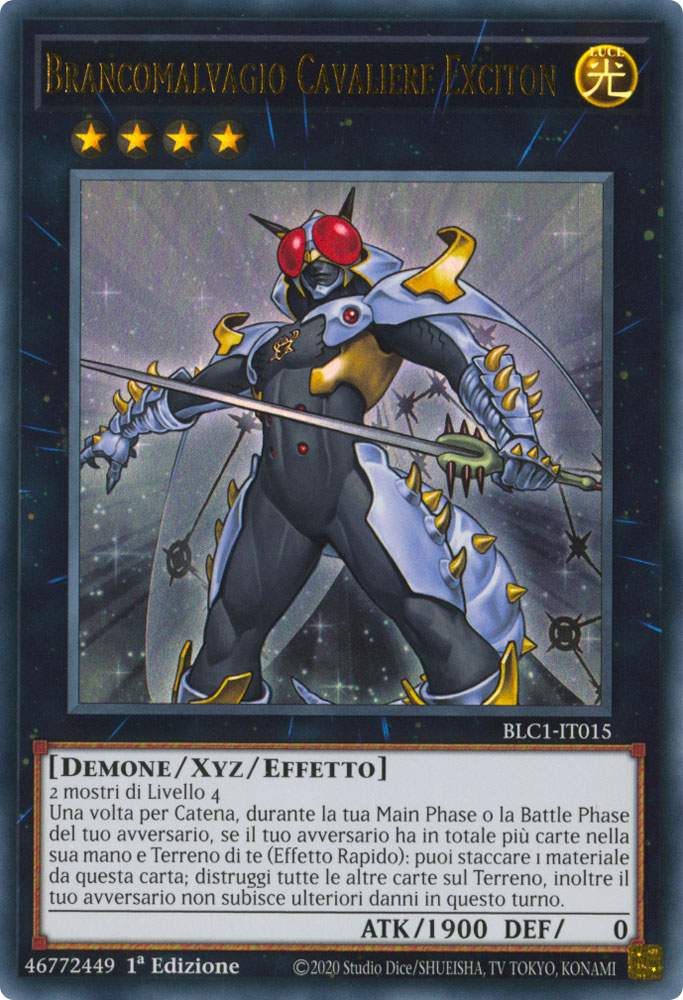 BLC1-IT015 Brancomalvagio Cavaliere Exciton Ultra Rara 1a Edizione (IT) -NEAR MINT-