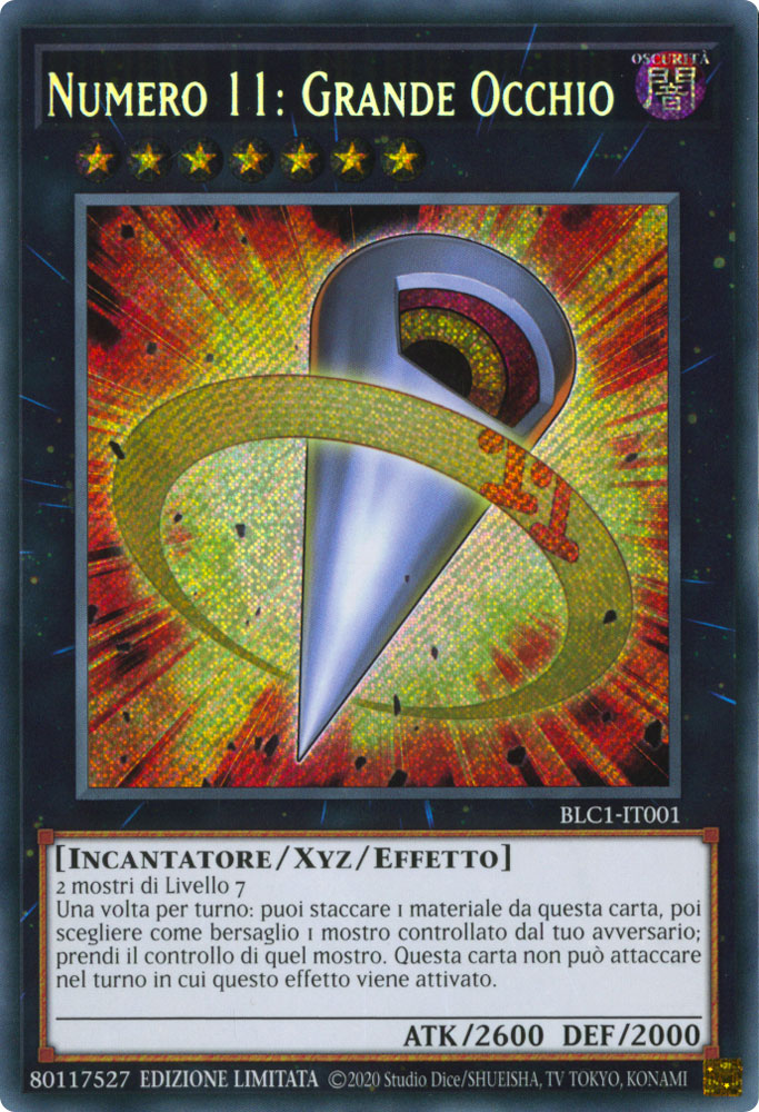 BLC1-IT001 Numero 11: Grande Occhio Rara Segreta 1a Edizione (IT) -NEAR MINT-