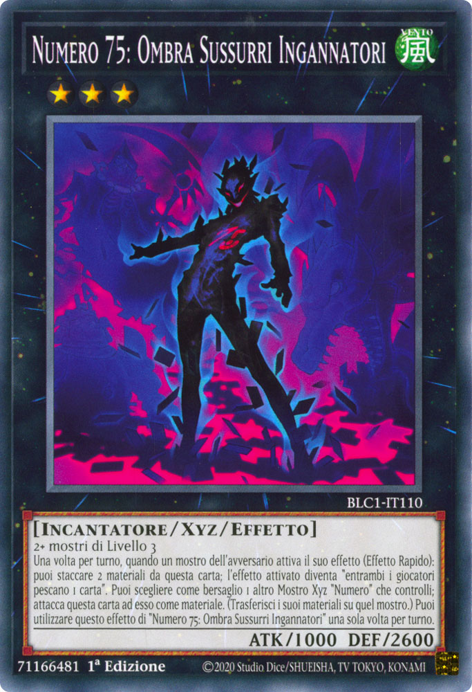 BLC1-IT110 Numero 75: Ombra Sussurri Ingannatori Comune 1a Edizione (IT) -NEAR MINT-