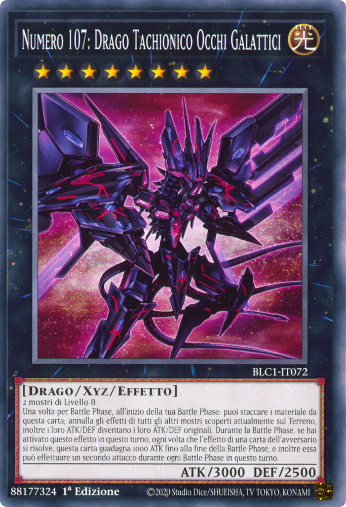 BLC1-IT072 Numero 107: Drago Tachionico Occhi Galattici Comune 1a Edizione (IT) -NEAR MINT-