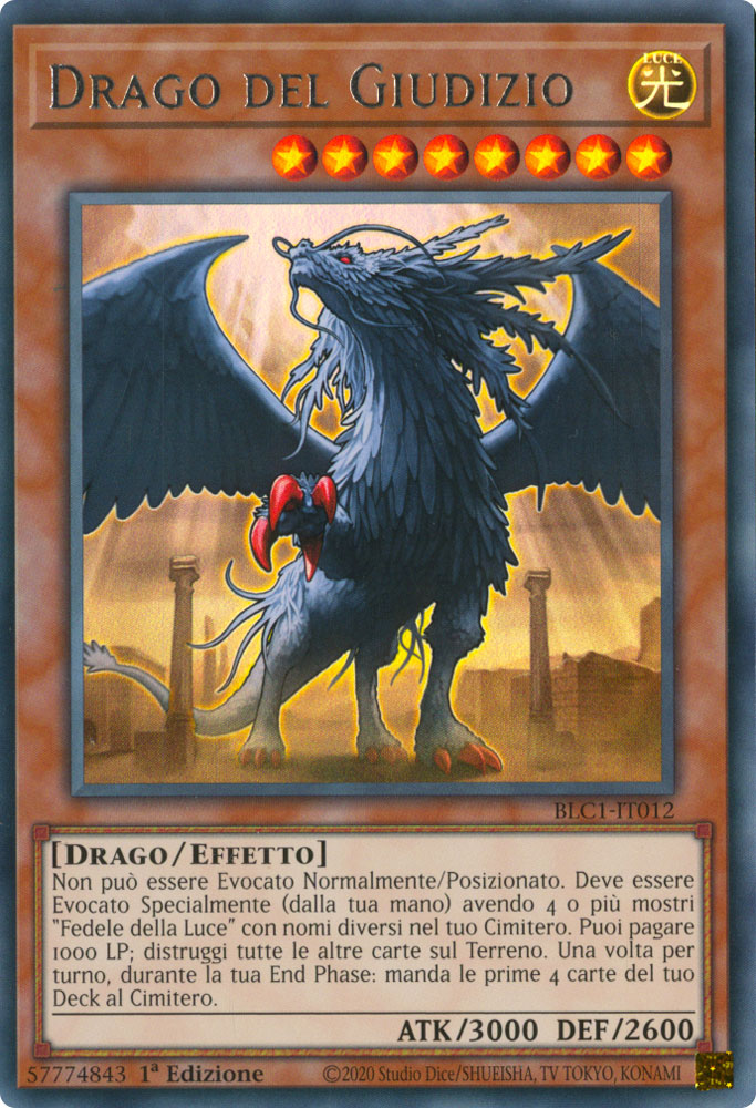BLC1-IT012 Drago del Giudizio (SILVER) Ultra Rara 1a Edizione (IT) -NEAR MINT-