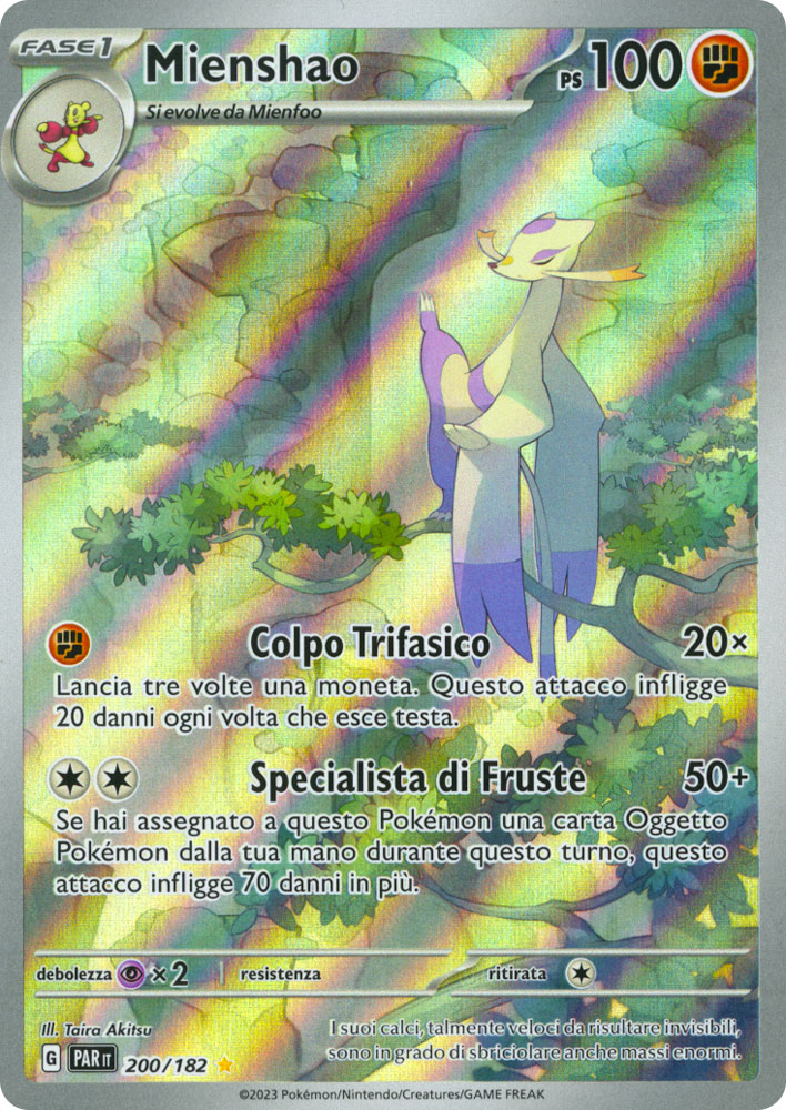 200 / 182 Mienshao Rara Segreta foil (IT) -NEAR MINT-