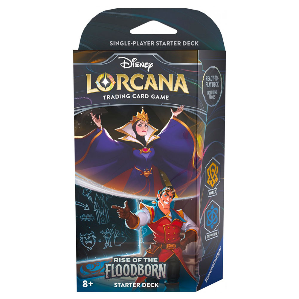 Rise of the Floodborn Starter Deck Evil Queen & Gaston (Amber / Sapphire) (EN)
