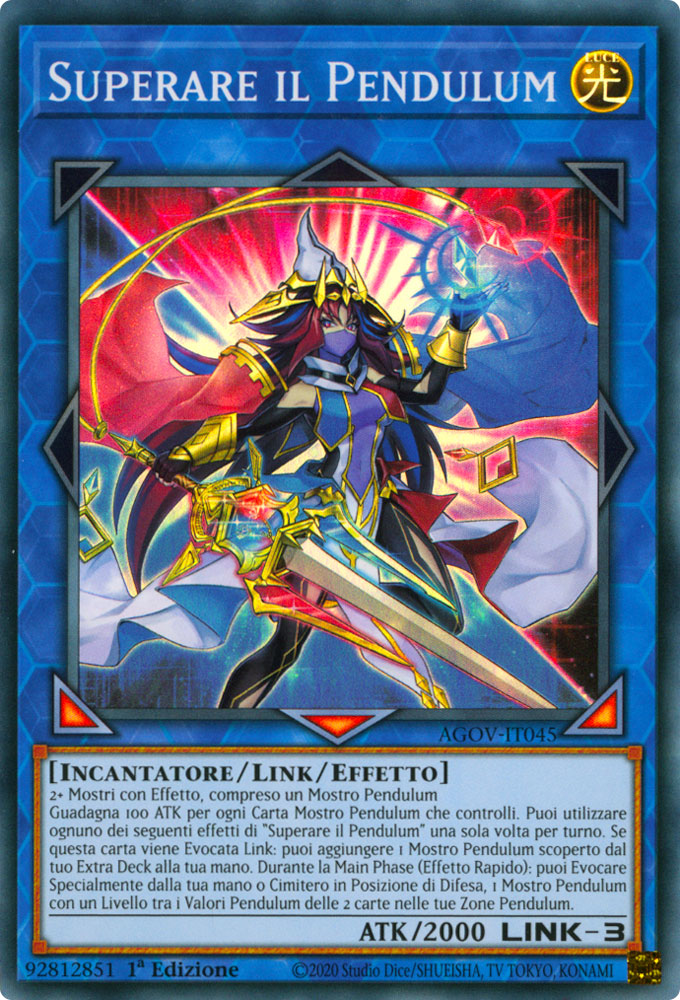 AGOV-IT045 Superare il Pendulum Super Rara 1a Edizione (IT) -NEAR MINT-