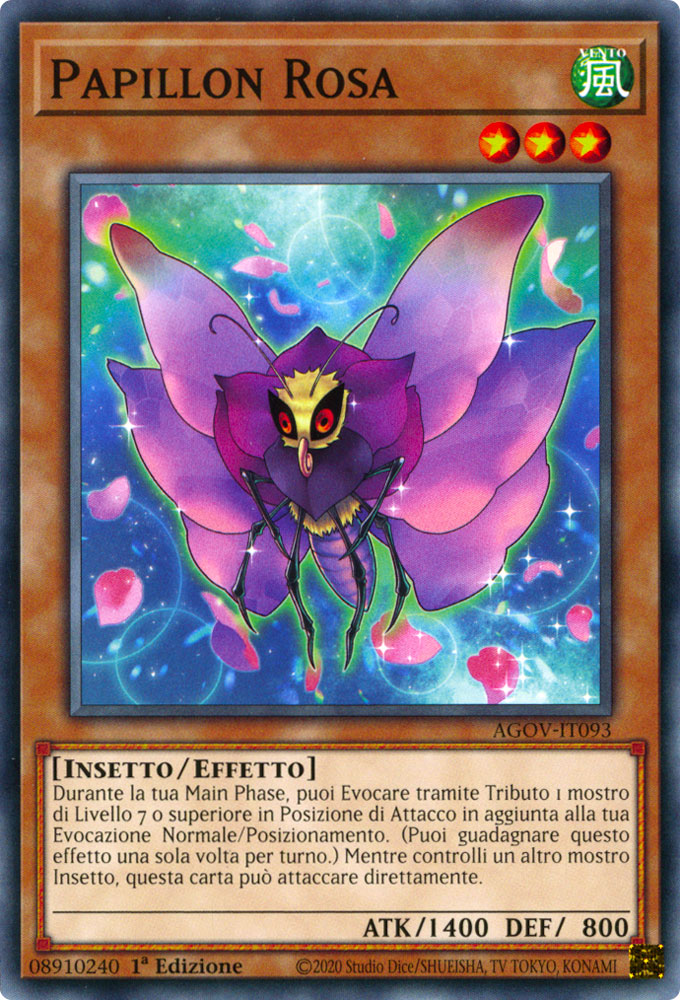 AGOV-IT093 Papillon Rosa Comune 1a Edizione (IT) -NEAR MINT-