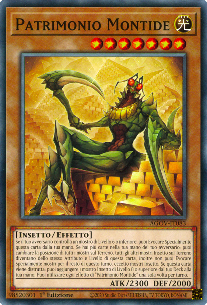 AGOV-IT083 Patrimonio Montide Comune 1a Edizione (IT) -NEAR MINT-